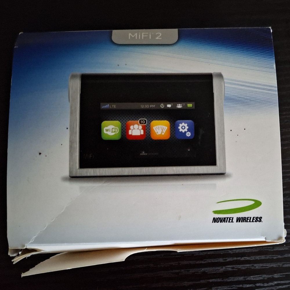 MiFi 2 Black and Silver Mobile Hotspot